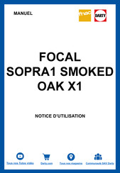 Focal SOPRA1 SMOKED OAK X1 Manuel D'utilisation