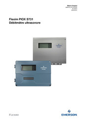 Emerson Flexim PIOX S731 Mode D'emploi