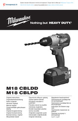 Milwaukee M18 CBLPD-402C Notice Originale