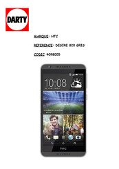 HTC Desire 820 Guide De L'utilisateur