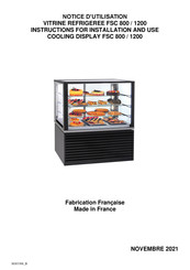 Roller Grill FSC 1200 Notice D'utilisation