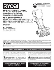 Ryobi RYAC801 Manuel D'utilisation