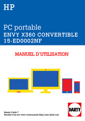 HP ENVY X360 15-ED0002NF Manuel De L'utilisateur