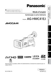 Panasonic AVCCAM AG-HMC41EJ Mode D'emploi