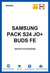 Samsung PACK S24 JO Guide Utilisateur