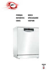 Bosch SMS45GW00E Mode D'emploi