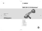 Bosch GWS 18V-11 S Professional Notice Originale