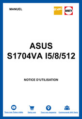 Asus S1704VA I5/8/512 Manuel Électronique