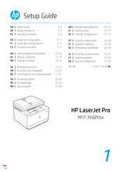 HP LaserJet Pro MFP 3102fdw Guide De Configuration