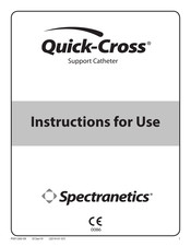 Spectranetics Quick-Cross 518-066 Mode D'emploi