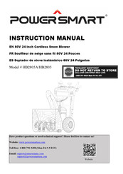 Powersmart HB2805A Manuel D'instructions