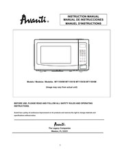 Avanti MT115V0W Manuel D'instructions