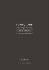 IONIQ Skincare IONIQ ONE Mode D'emploi