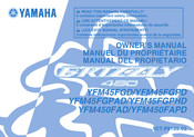 Yamaha YFM45FGPD Manuel Du Propriétaire