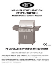 BORETTI DaVinci Outdoor Kitchen Manuel D'utilisation Et D'entretien