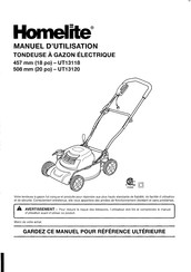 Homelite UT13120 Manuel D'utilisation