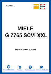 Miele G 7780 Mode D'emploi