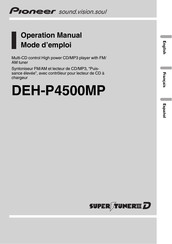 Pioneer DEH-P4500MP Mode D'emploi