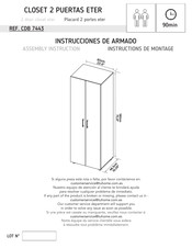 TUHOME Furniture CDB 7443 Instructions De Montage