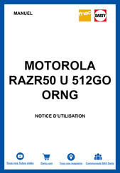 Motorola RAZR 50 ULTRA Guide De L'utilisateur