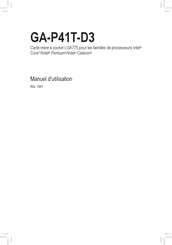 Gigabyte GA-P41T-D3 Manuel D'utilisation