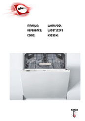 Whirlpool WIO3T122PS Guide D'utilisation Quotidienne