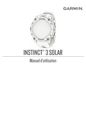 Garmin INSTINCT 3 SOLAR Manuel D'utilisation