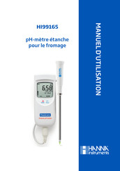 Hanna Instruments HI 99165 Manuel D'utilisation