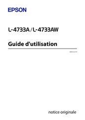 Epson L-4733A Guide D'utilisation