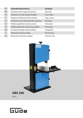 Güde GBS 200 Traduction Du Mode D'emploi D'origine