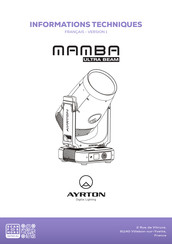 Ayrton MAMBA ULTRA BEAM Informations Techniques