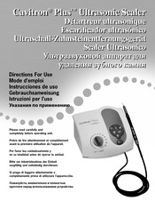 Dentsply Sirona Cavitron Plus Mode D'emploi