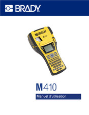 Brady M410 Manuel D'utilisation