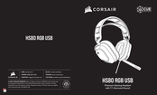 Corsair HS80 RGB USB Mode D'emploi