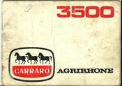 CARRARO 3500 Notice D'utilisation