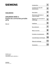 Siemens SINUMERIK 840D sl HT 8 Manuel