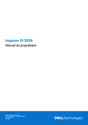 Dell Inspiron 15 3535 Manuel Du Propriétaire