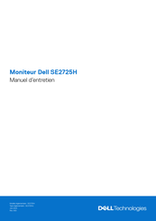 Dell SE2725H Manuel D'entretien