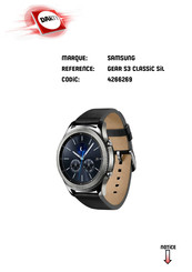 Samsung GEAR S3 CLASSIC Mode D'emploi