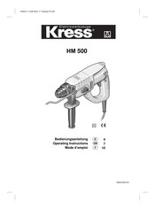 KRESS HM 500 Mode D'emploi