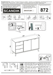 Inter-Furn SCANDIK 2044-872-B9 872 Instructions De Montage