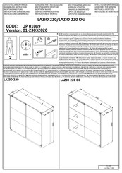 Dedeman LAZIO 220 UP 01089 Instructions D'assemblage