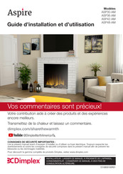 Dimplex Aspire ASP30-AM Guide D'installation Et D'utilisation