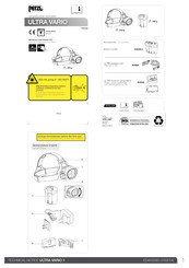 Petzl ULTRA VARIO 1 Manuel D'instructions