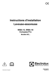 Electrolux Professional Compass Pro WB6-13 Instructions D'installation