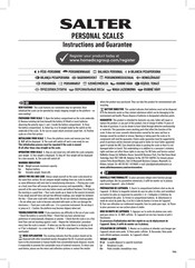 Salter 9086 WD3R Instructions Et Garantie