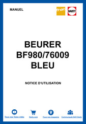 Beurer 76009 Mode D'emploi