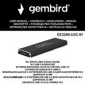 Gembird EE2280-U3C-01 Manuel D'instructions