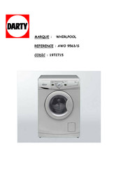 Whirlpool AWO 9563/S Mode D'emploi