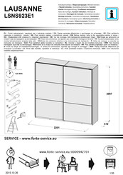 Forte LAUSANNE LSNS923E1 Notice De Montage